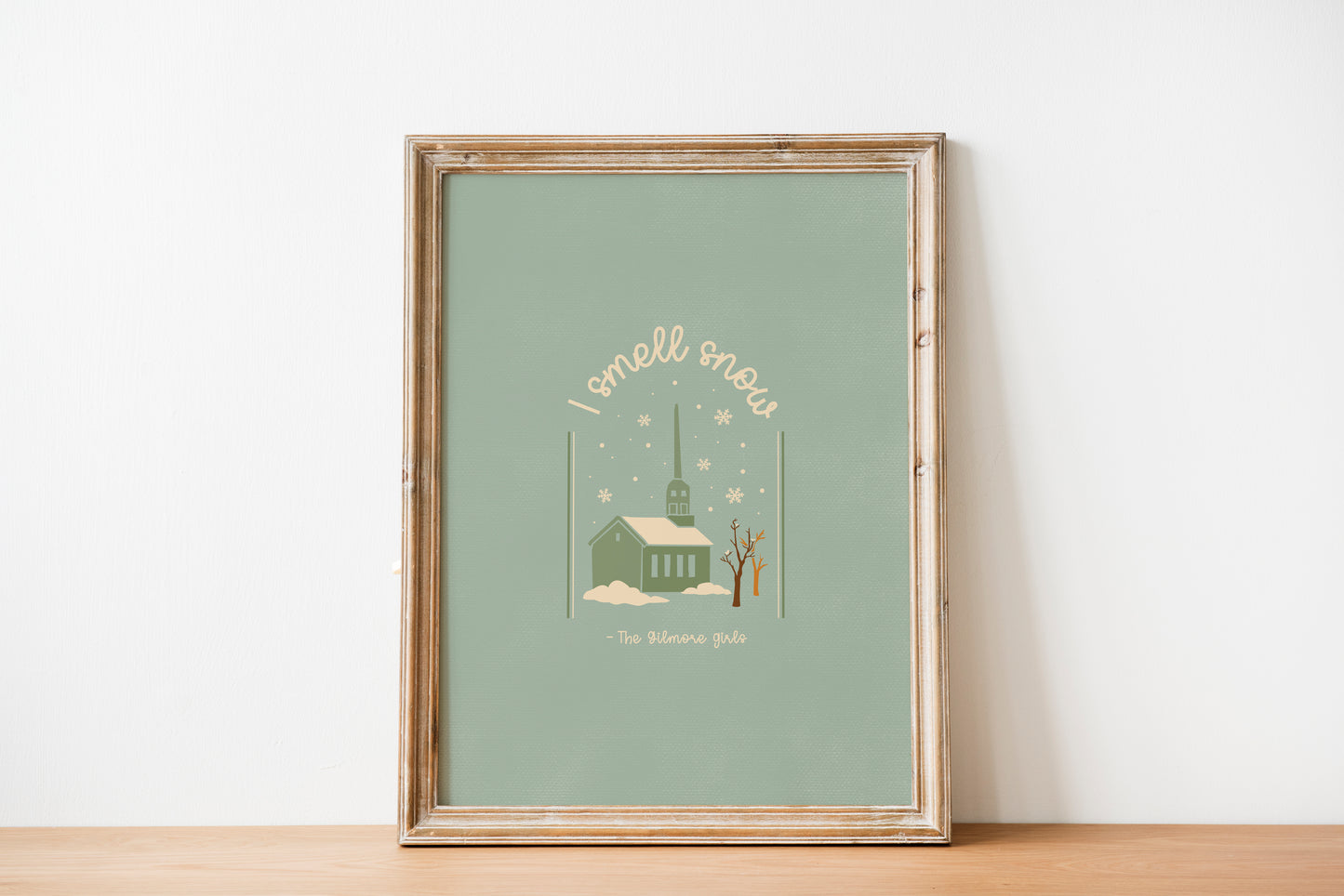 Gilmore Girls Quote Inspired Print |  I Smell Snow Poster