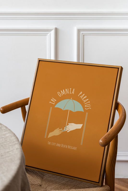 Gilmore Girls Quote Inspired Print | In Omnia Paratus Poster