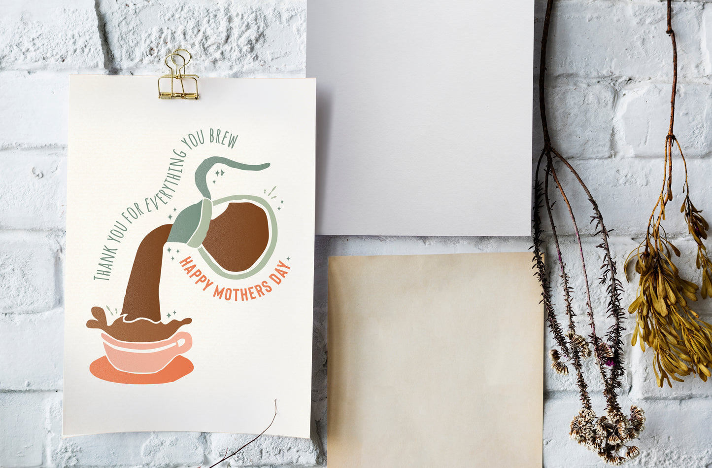 Mothers Day Card | Coffee Lover - Thank You for Everything You Brew