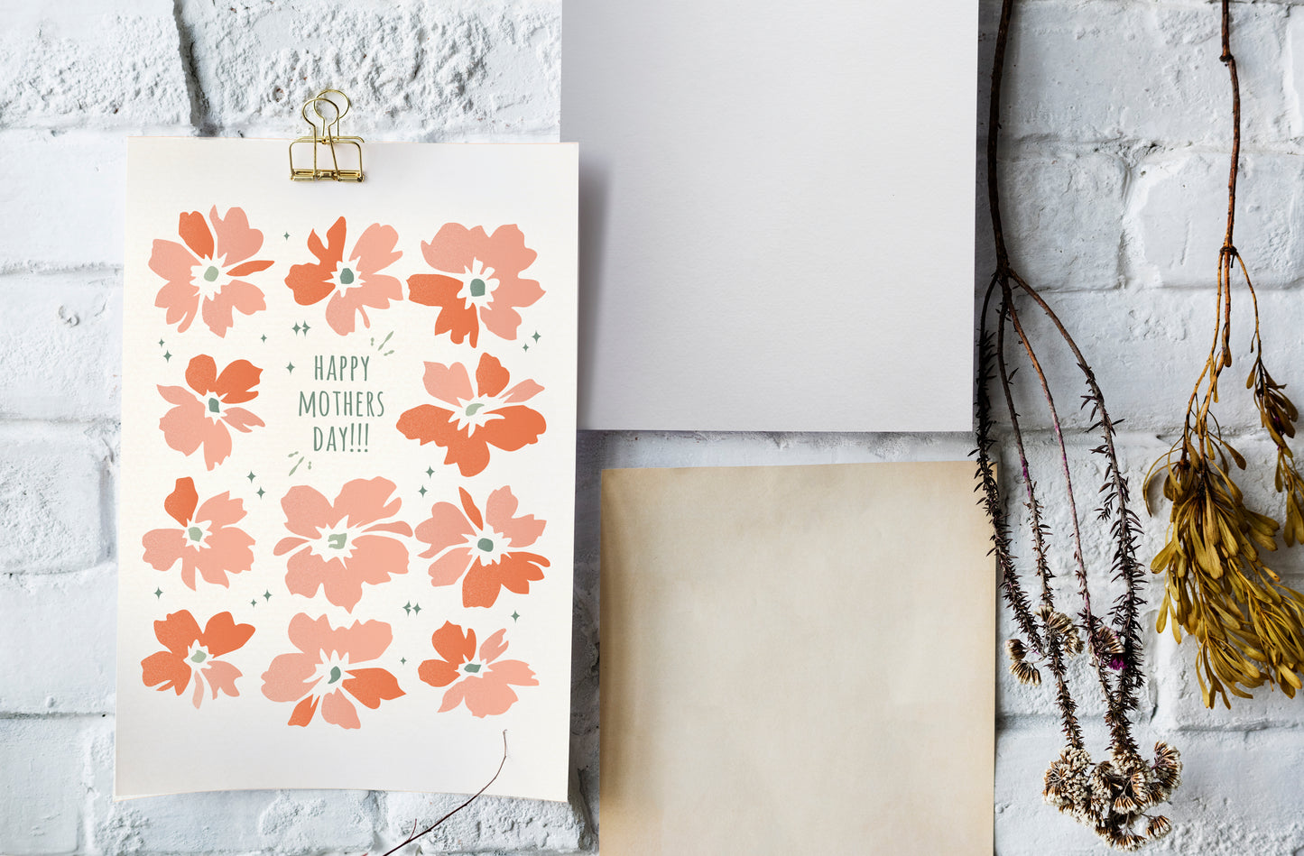 Mothers Day Card | Floral Mothers Day Card