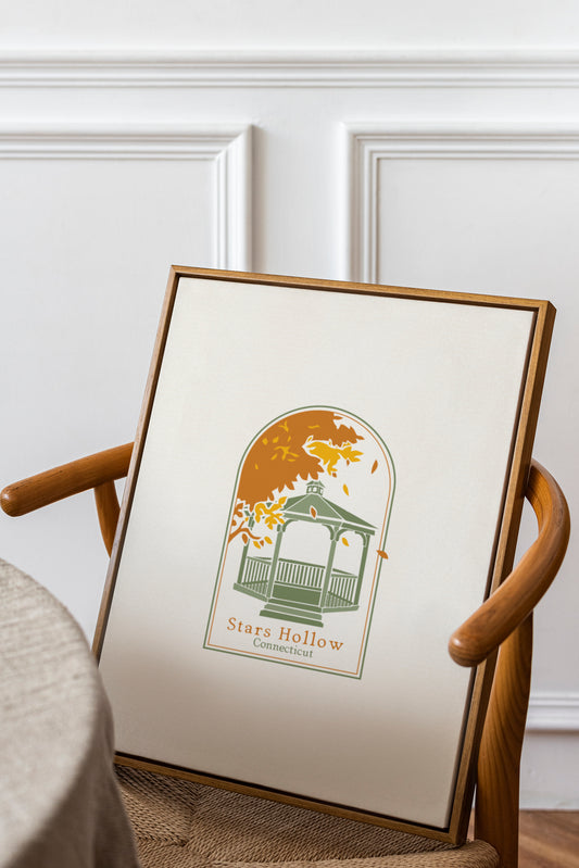 Gilmore Girls Quote Inspired Print | Stars Hollow Gazebo Poster