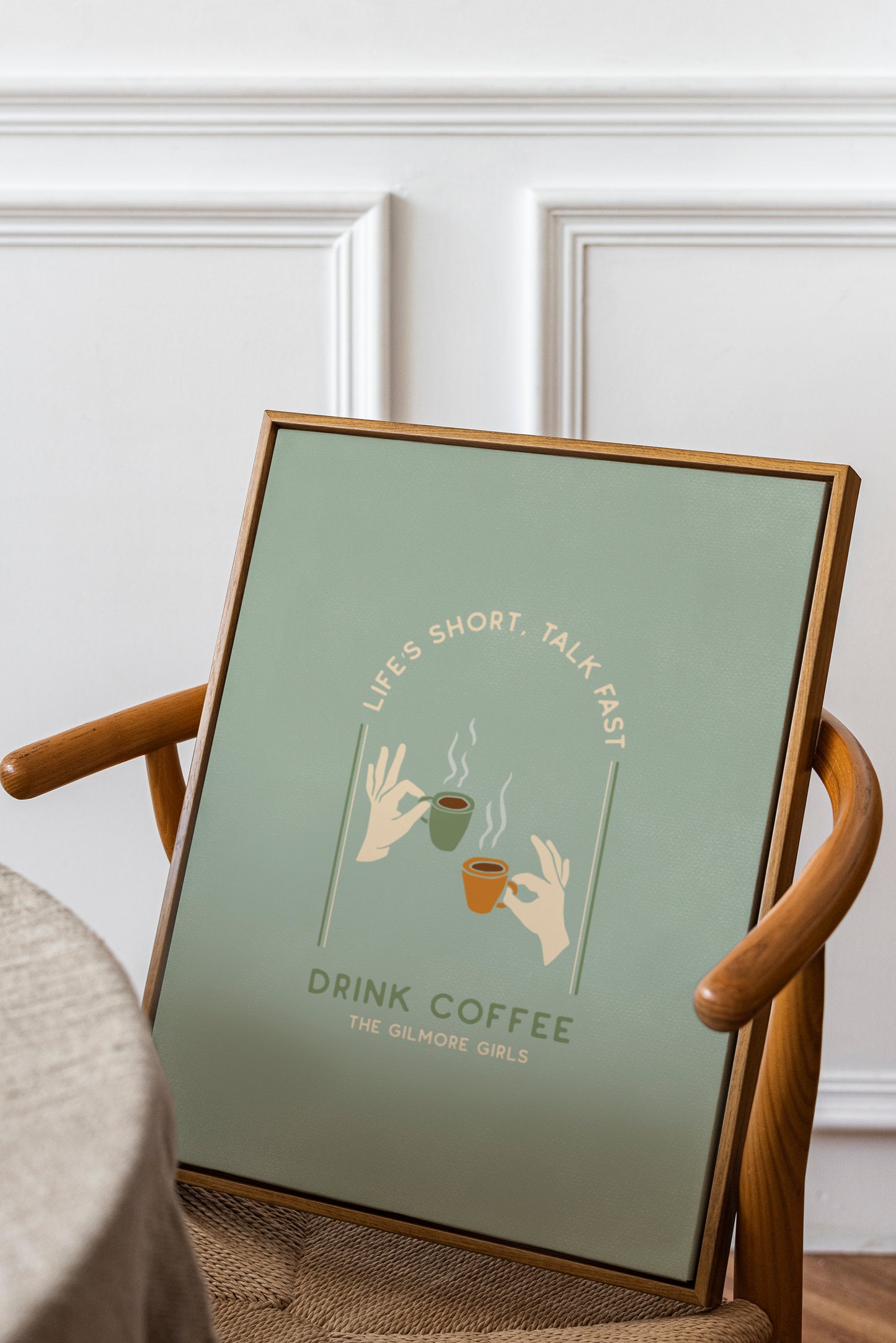 Gilmore Girls Quote Inspired Print | Talk Fast Coffee Poster