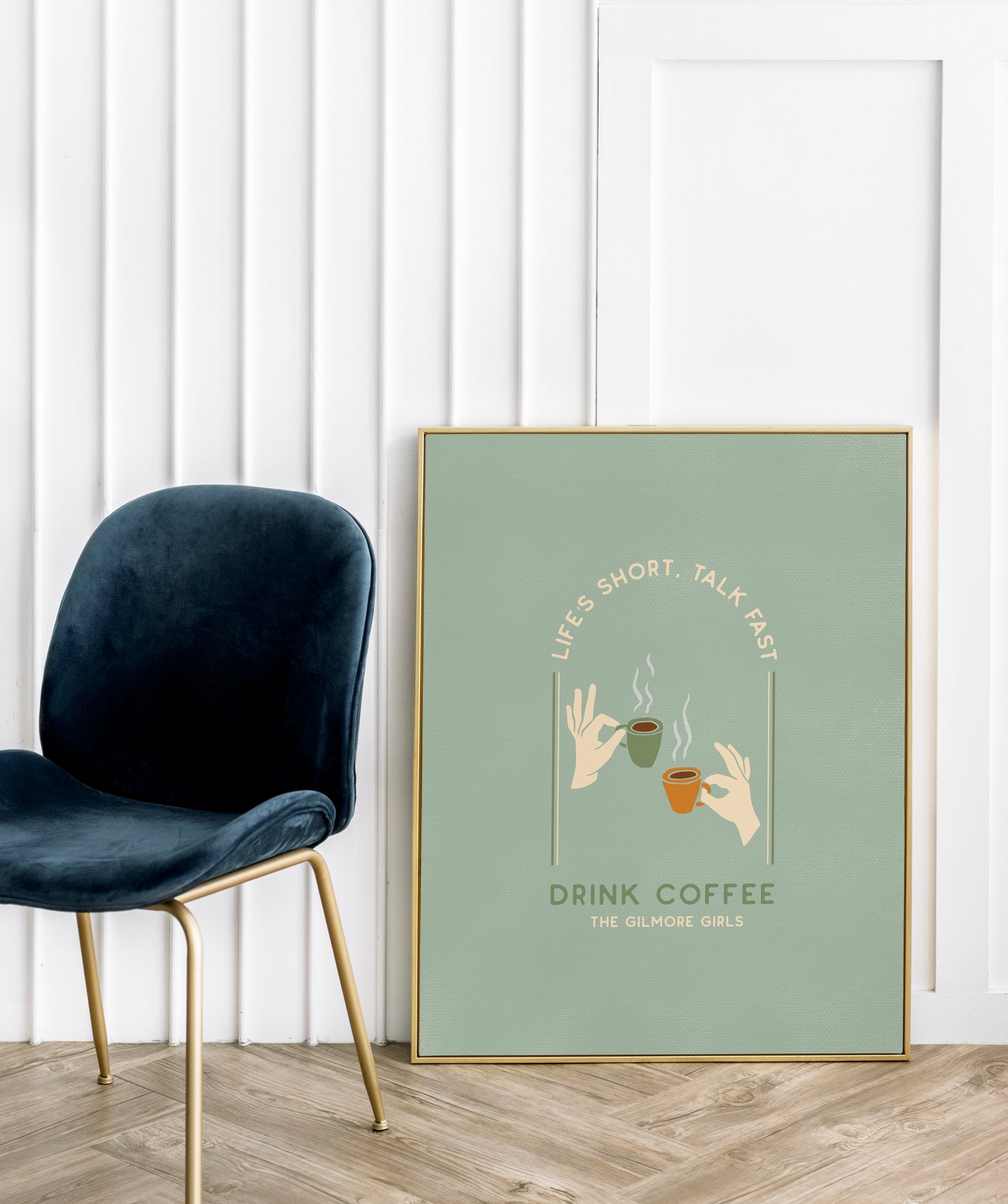 Gilmore Girls Quote Inspired Print | Talk Fast Coffee Poster