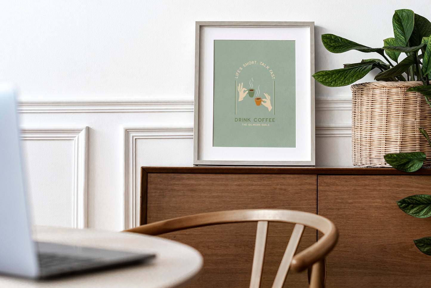 Gilmore Girls Quote Inspired Print | Talk Fast Coffee Poster