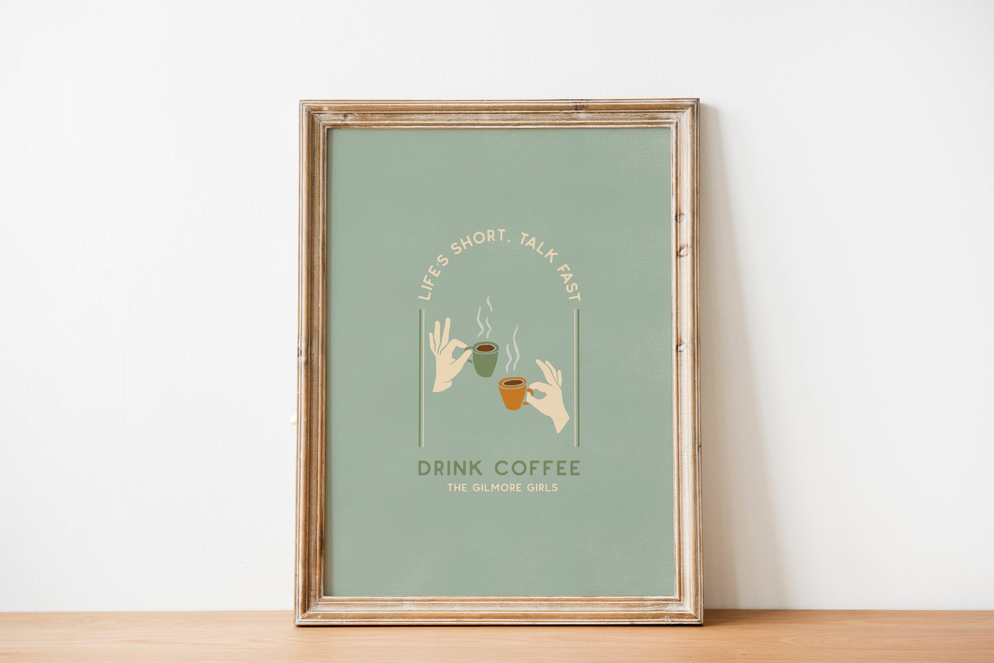 Gilmore Girls Quote Inspired Print | Talk Fast Coffee Poster