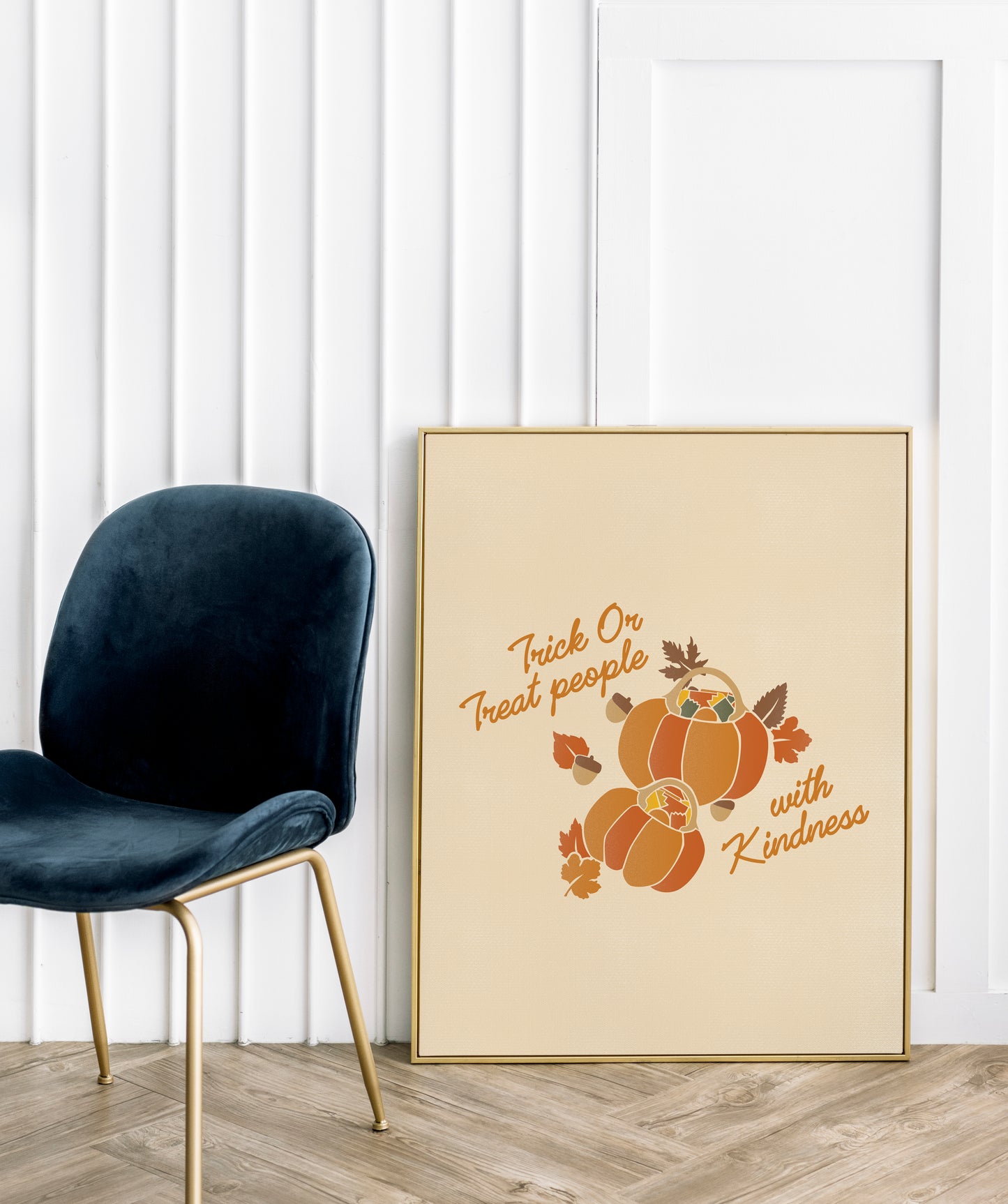 Halloween Inspired Print | Trick or Treat People with Kindness Poster